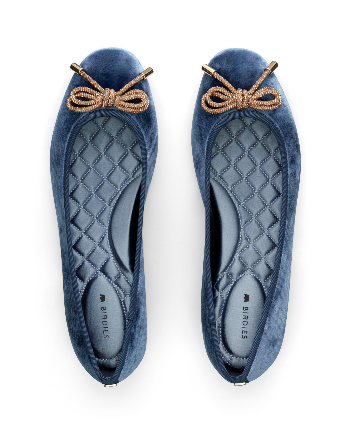 hover | top view of the hummingbird in ocean velvet bow