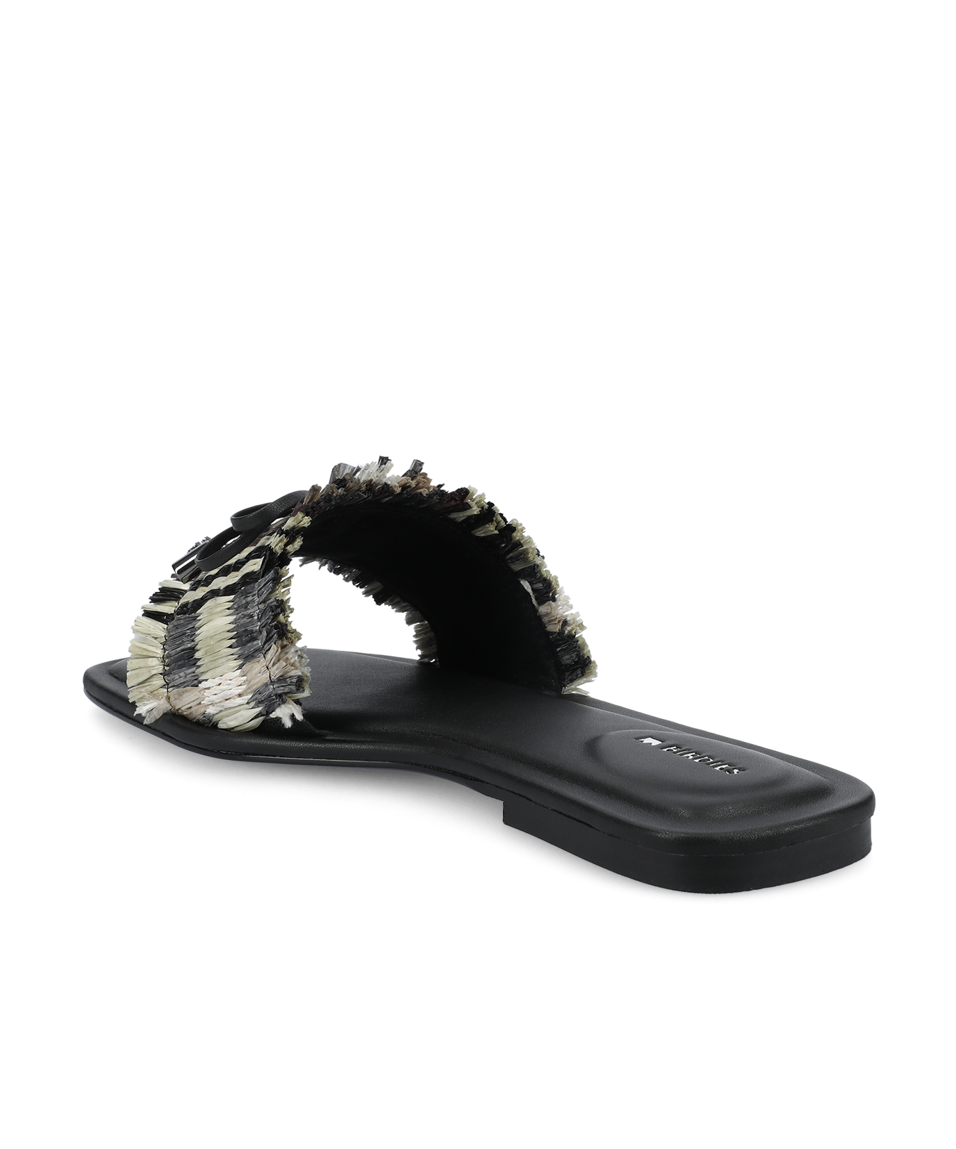 The Kiwi Bow - Black Multi Raffia