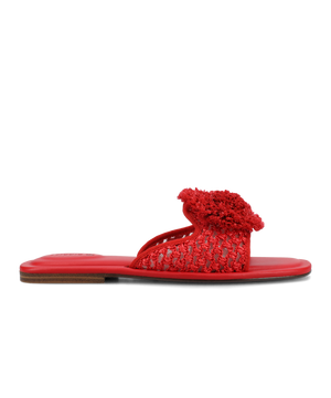 The Kiwi Pom - Red Openweave