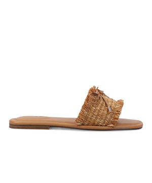 The Kiwi Bow - Tan Raffia