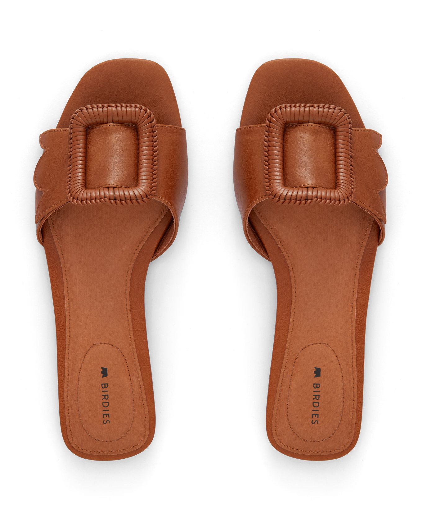 hover | top view of the Kiwi sandal in Cognac (brown) leather