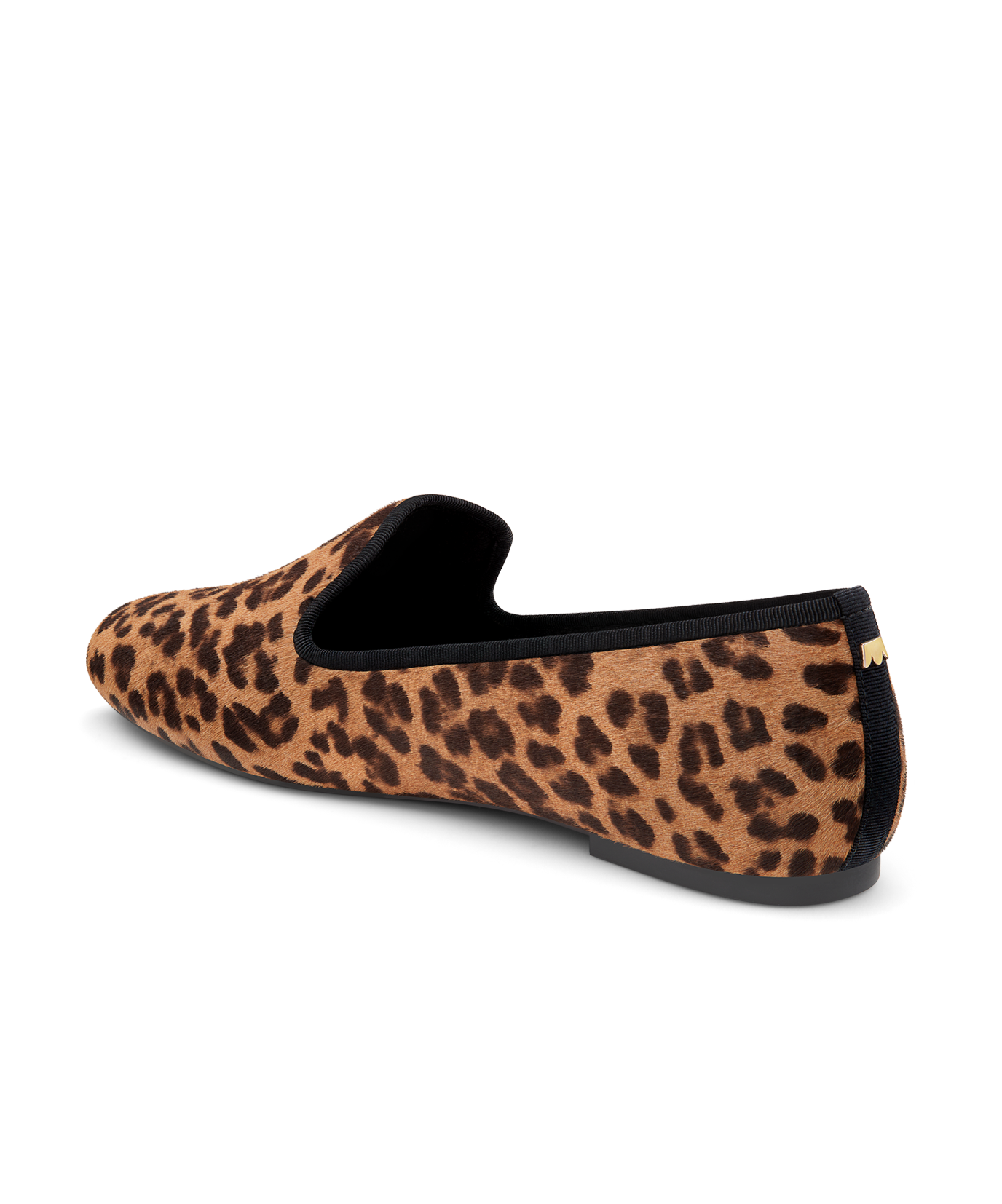 back 3/4ths view of the Starling in New Leopard Print Calf Hair