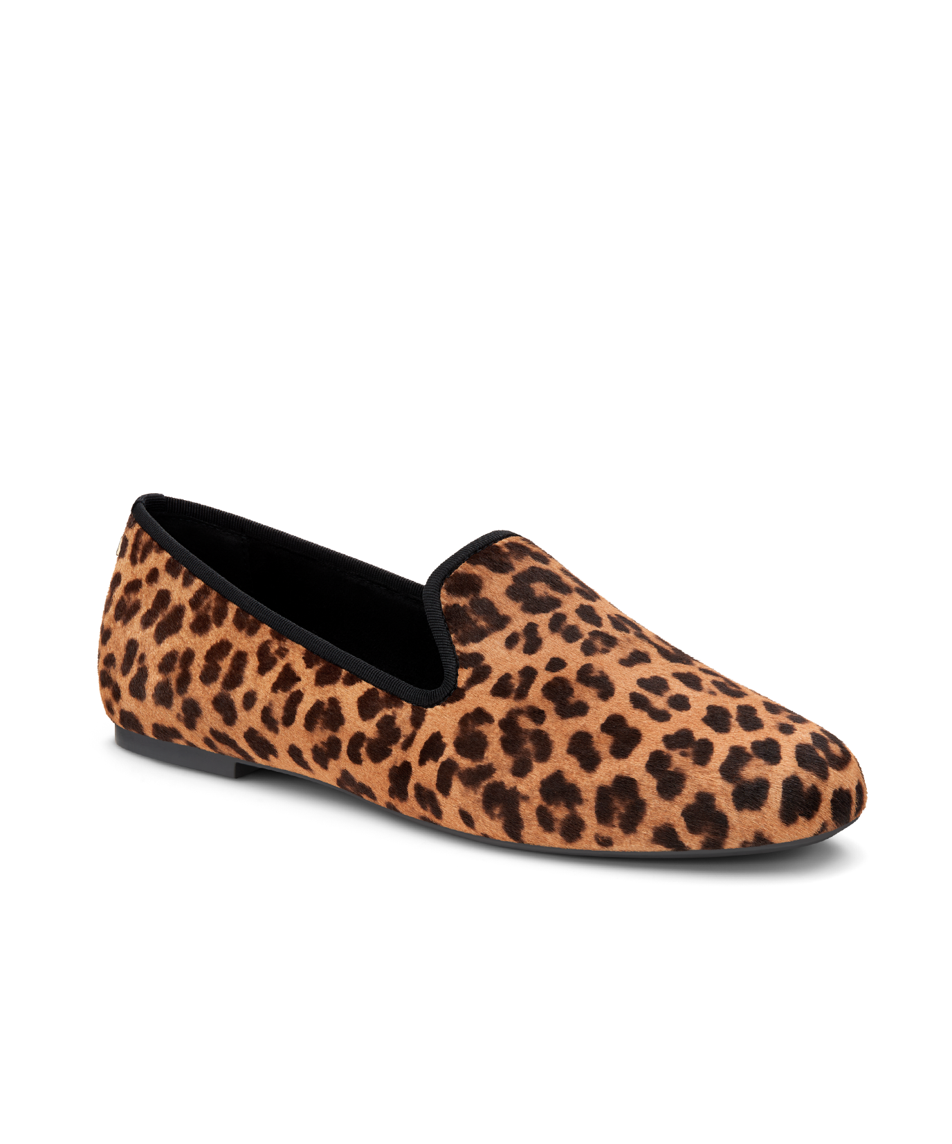 front 3/4ths view of the Starling in New Leopard Print Calf Hair