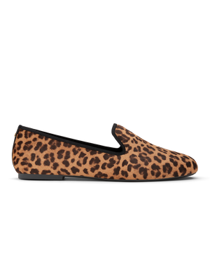 side view of the Starling in New Leopard Print Calf Hair