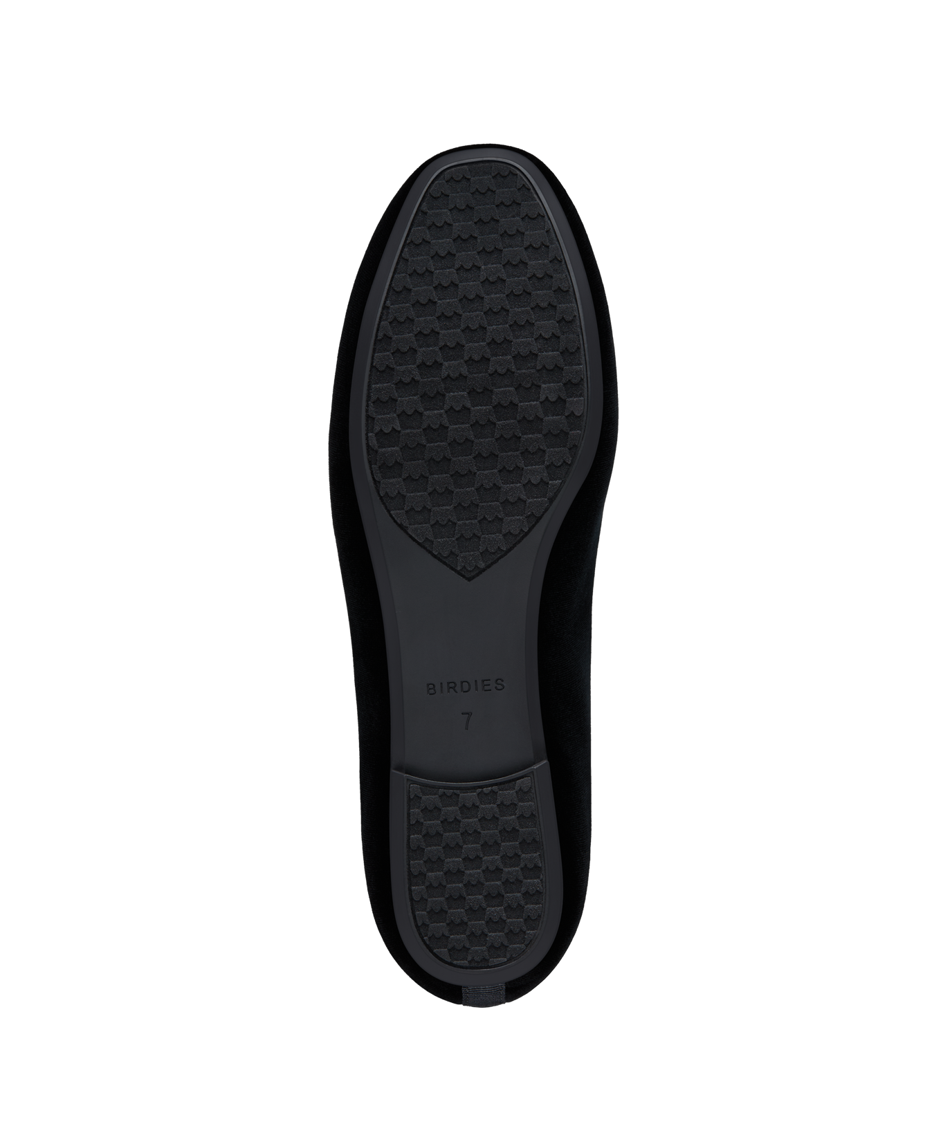 bottom view of the Starling in New Black Velvet