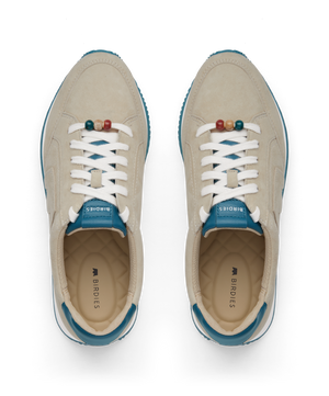 hover | top view of the Roadrunner Sneaker in Biscotti Cream Suede