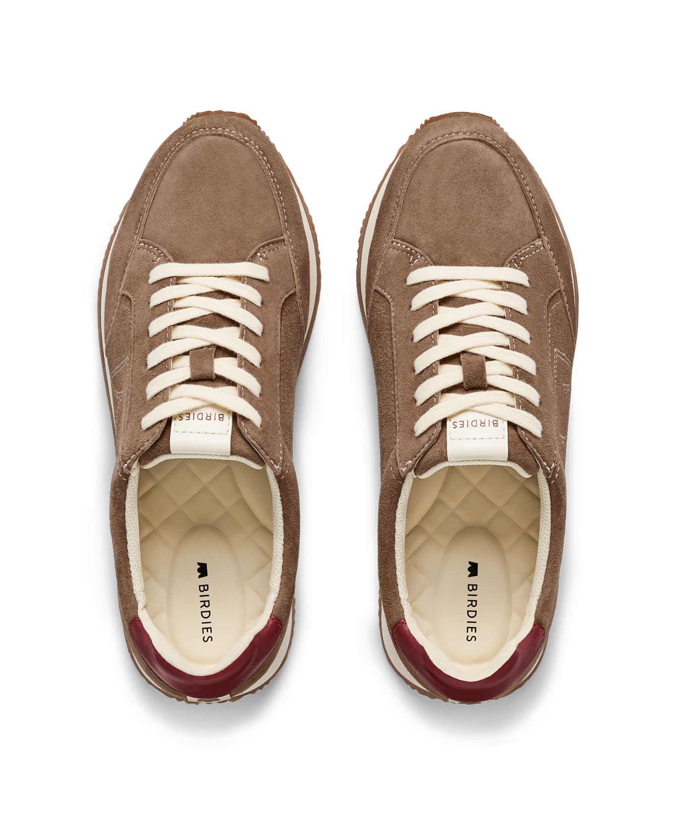 hover | top view of the Roadrunner sneaker in Chai Spice (brown) Suede