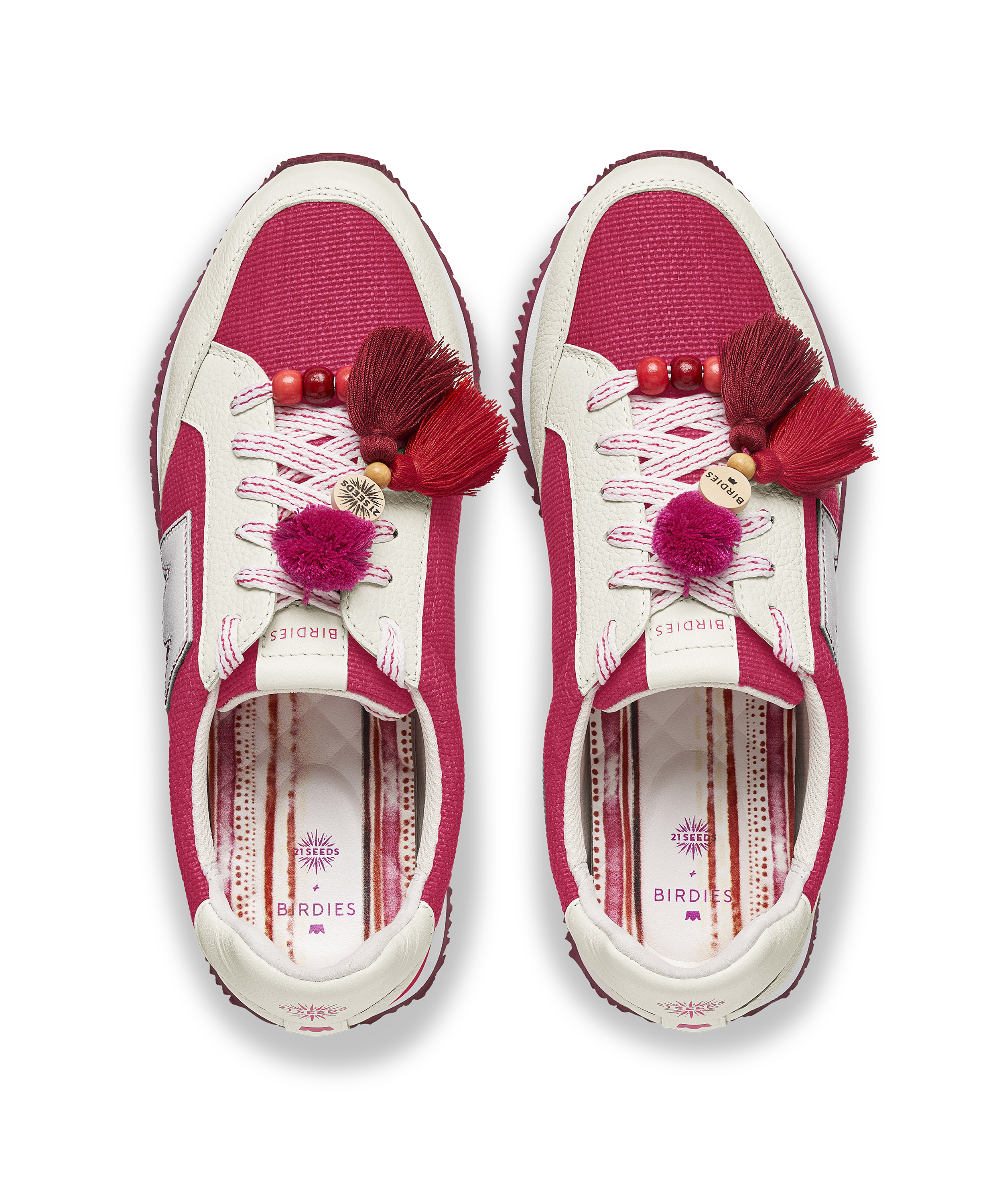 hover | top view of the Roadrunner Sneaker in Hibiscus (pink)