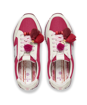 hover | top view of the Roadrunner Sneaker in Hibiscus (pink)