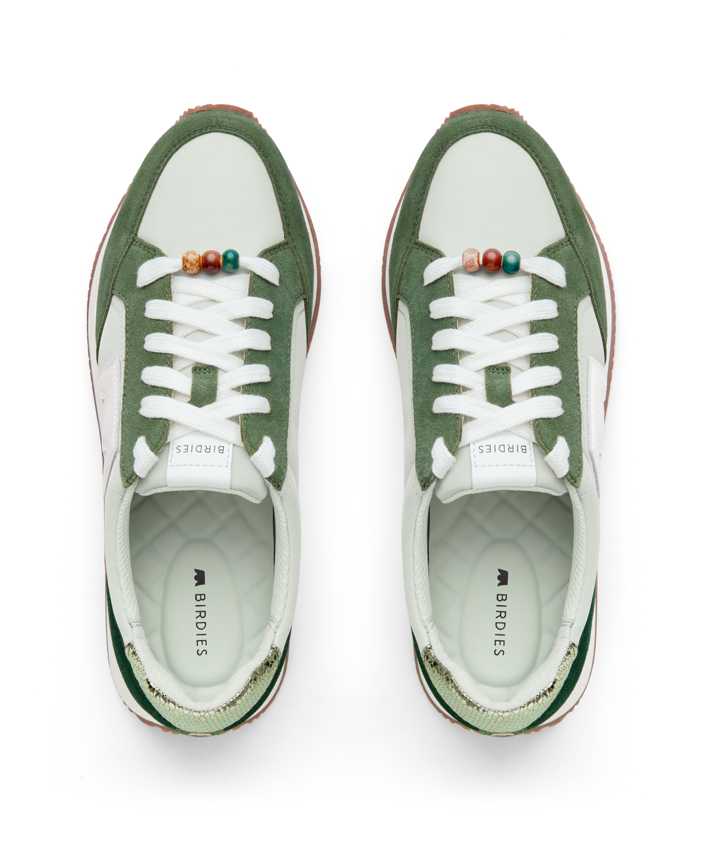 hover | top view of the Roadrunner sneaker in Pistachio (green) Multi Nylon