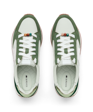 hover | top view of the Roadrunner sneaker in Pistachio (green) Multi Nylon