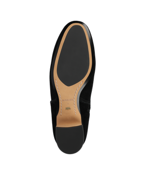 The Starling Flat Tall Boot - Black Suede