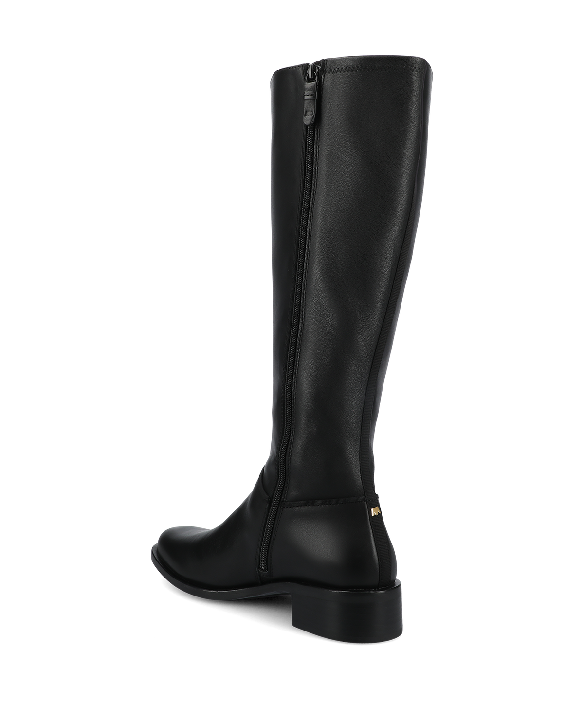 The Starling Flat Tall Boot - Black Leather