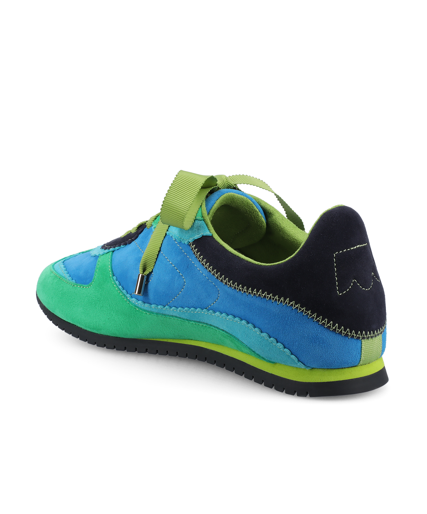 The Speedbird - Multi Cyan Suede