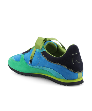 The Speedbird - Multi Cyan Suede