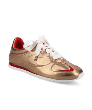 The Speedbird - Vintage Gold Metal Leather