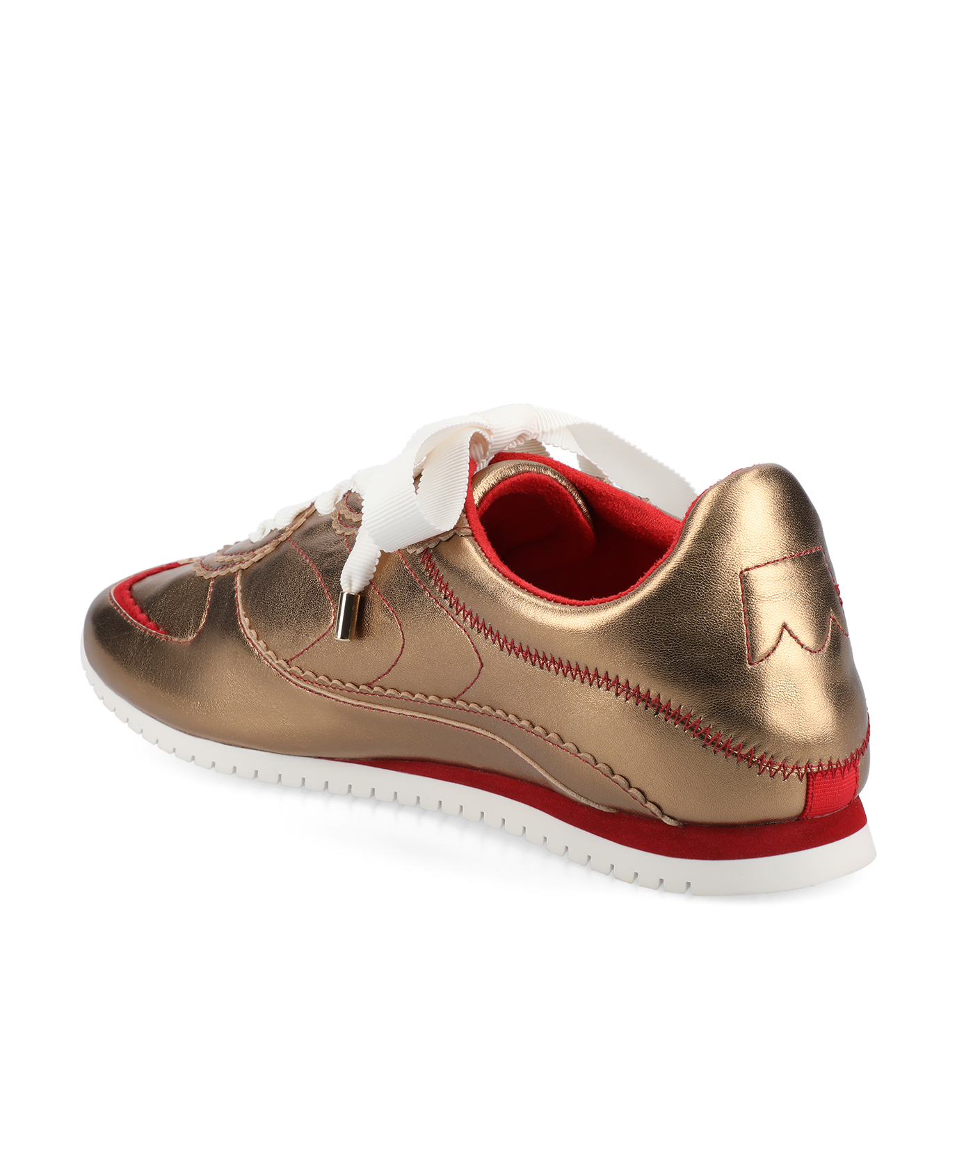 The Speedbird - Vintage Gold Metal Leather