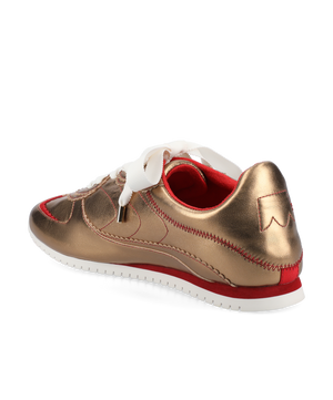 The Speedbird - Vintage Gold Metal Leather