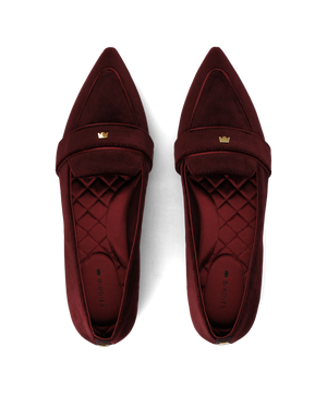 The Sparrow Loafer - Burgundy Velvet