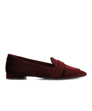 The Sparrow Loafer - Burgundy Velvet