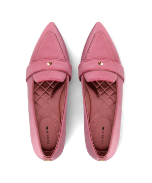 The Sparrow Loafer - Rose Velvet