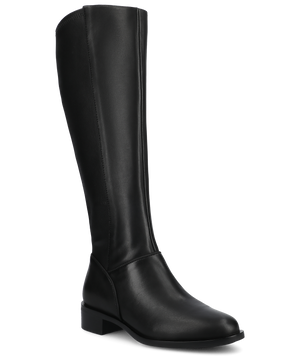 The Starling Tall Boot - Black Leather