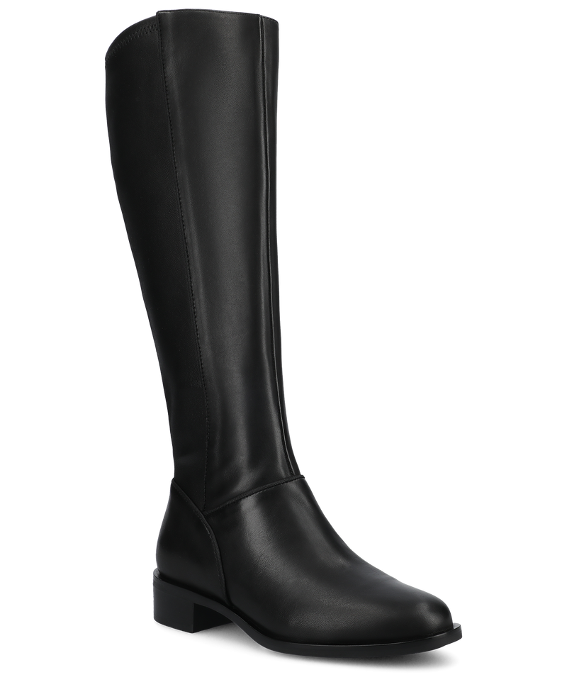 The Starling Tall Boot - Black Leather