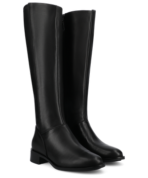 The Starling Tall Boot - Black Leather