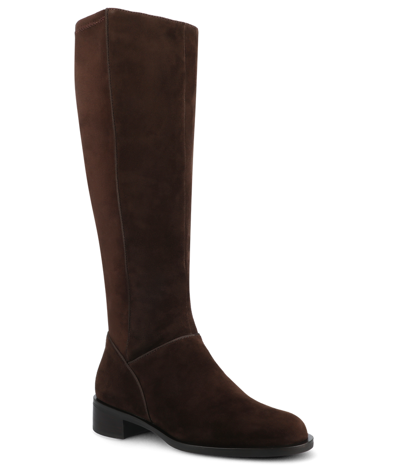 The Starling Tall Boot - Chocolate Suede