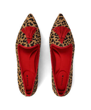 The Starfinch 15 Tassel - Leopardprint Haircalf