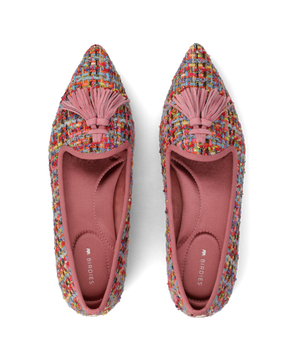 The Starfinch 15 Tassel - Pink Multi Tweed