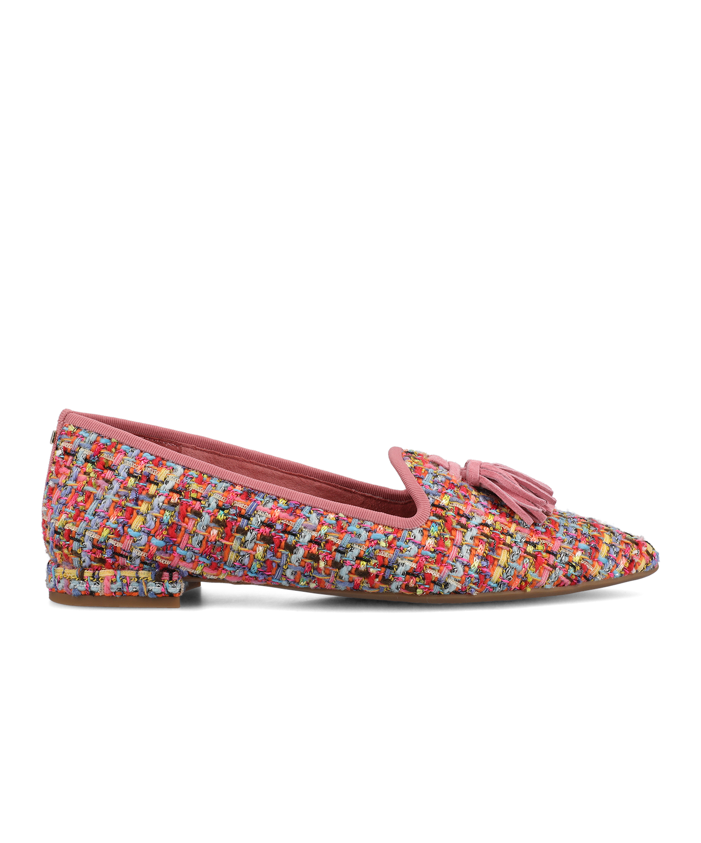The Starfinch 15 Tassel - Pink Multi Tweed