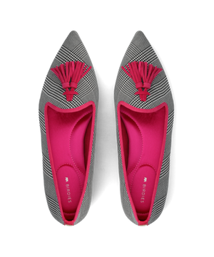 The Starfinch 15 Tassel - Two Tone Plaid