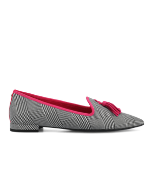 The Starfinch 15 Tassel - Two Tone Plaid