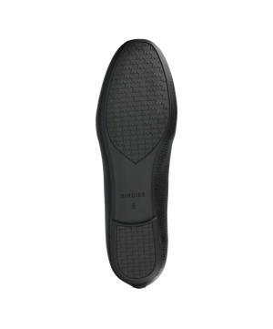 The Starling Final Few Black Leather Flats | Birdies