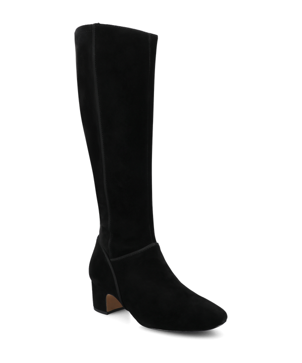 The Starling 50 Tall Boot - Black Suede