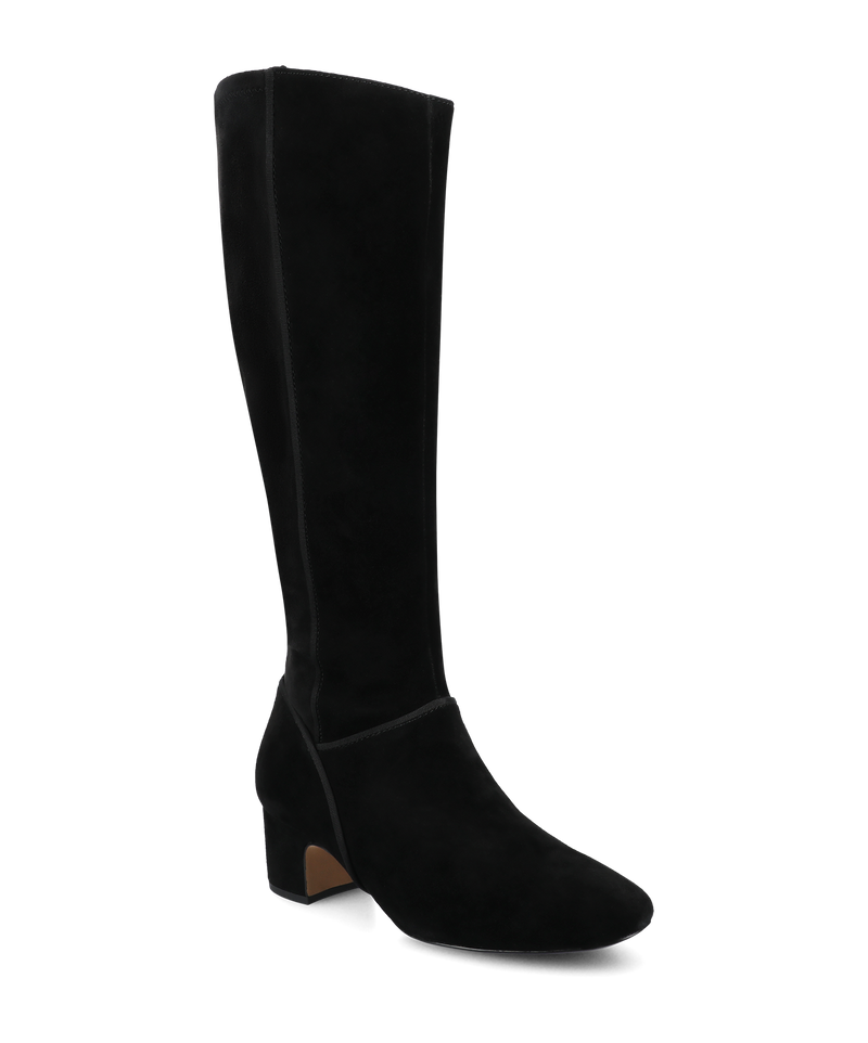 The Starling 50 Tall Boot - Black Suede
