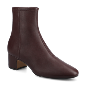 The Starling 50 Bootie - Burgundy Stretch Leather