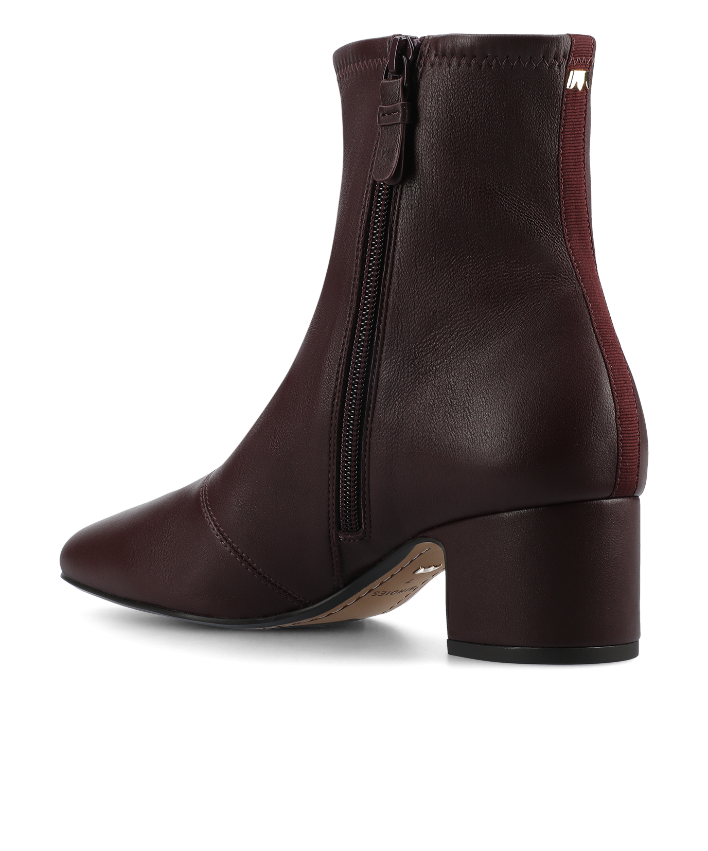 The Starling 50 Bootie - Burgundy Stretch Leather
