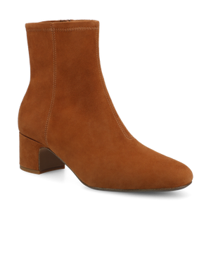 The Starling 50 Bootie - Tan Stretch Suede