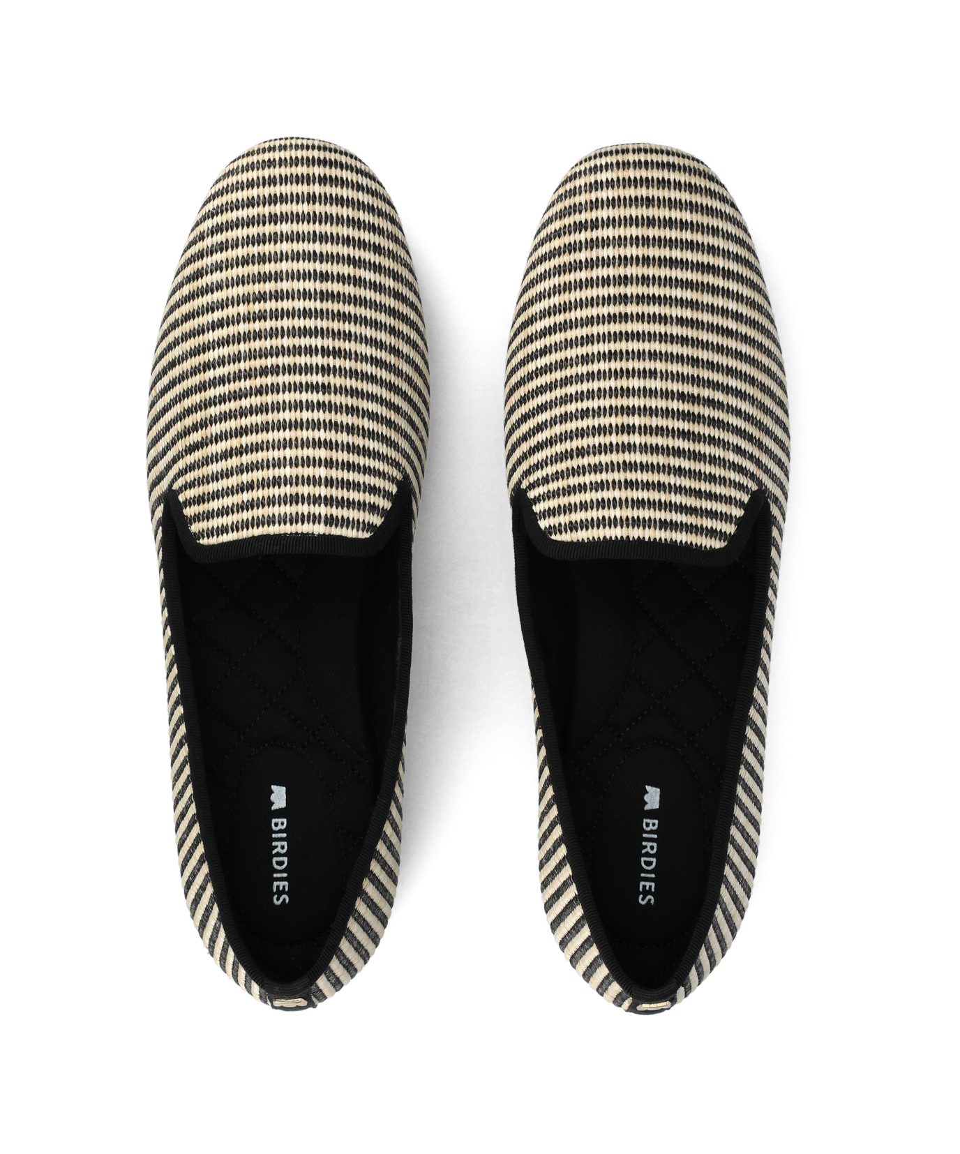 The Starling - Black/Off White Two Tone Raffia