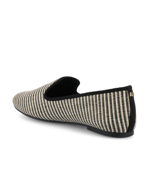 The Starling - Black/Off White Two Tone Raffia