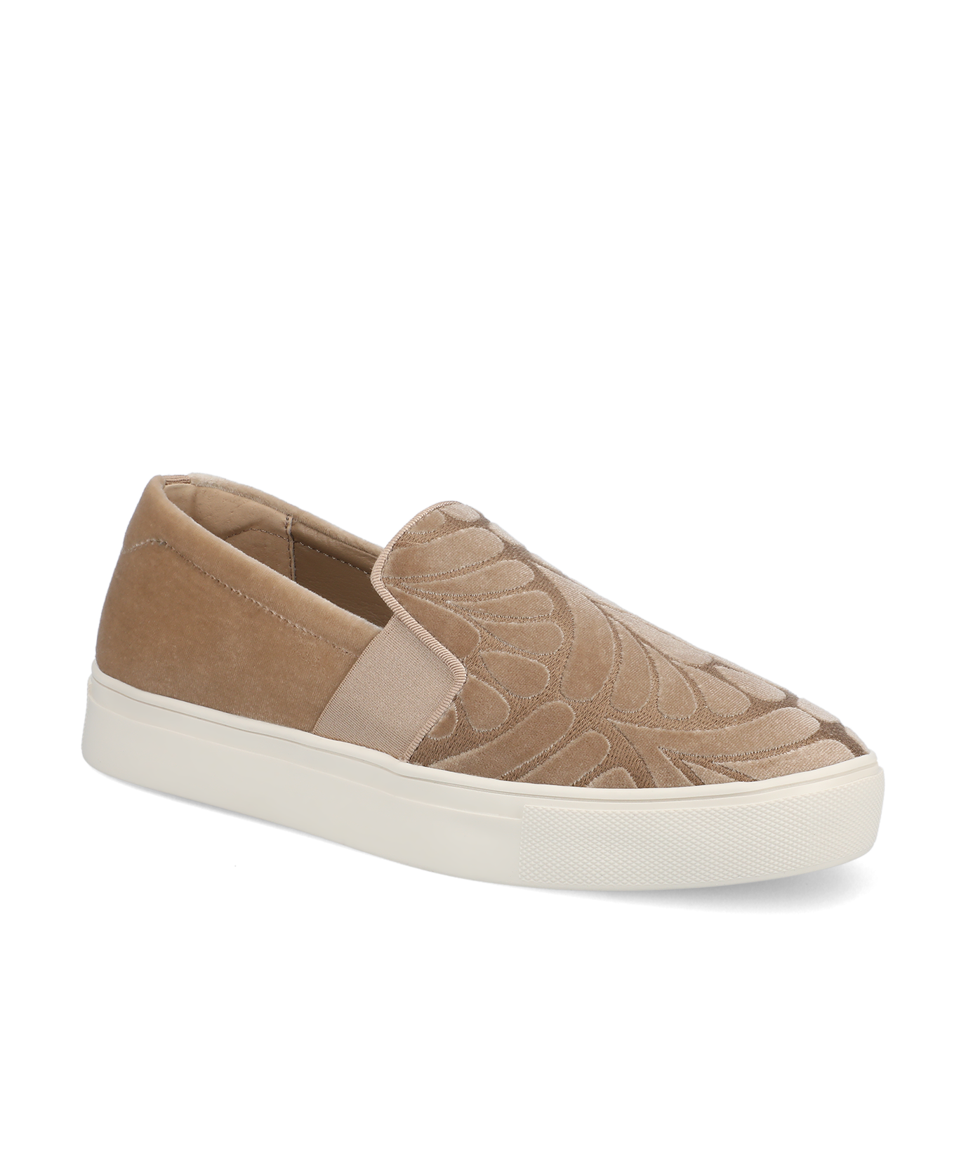 The Swift - Taupe Velvet Embroidery