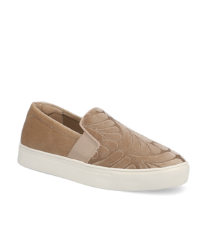 The Swift - Taupe Velvet Embroidery