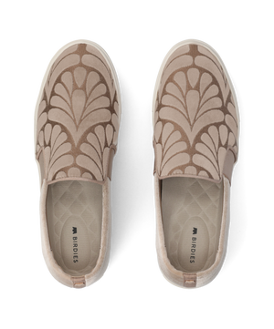The Swift - Taupe Velvet Embroidery