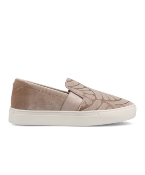The Swift - Taupe Velvet Embroidery