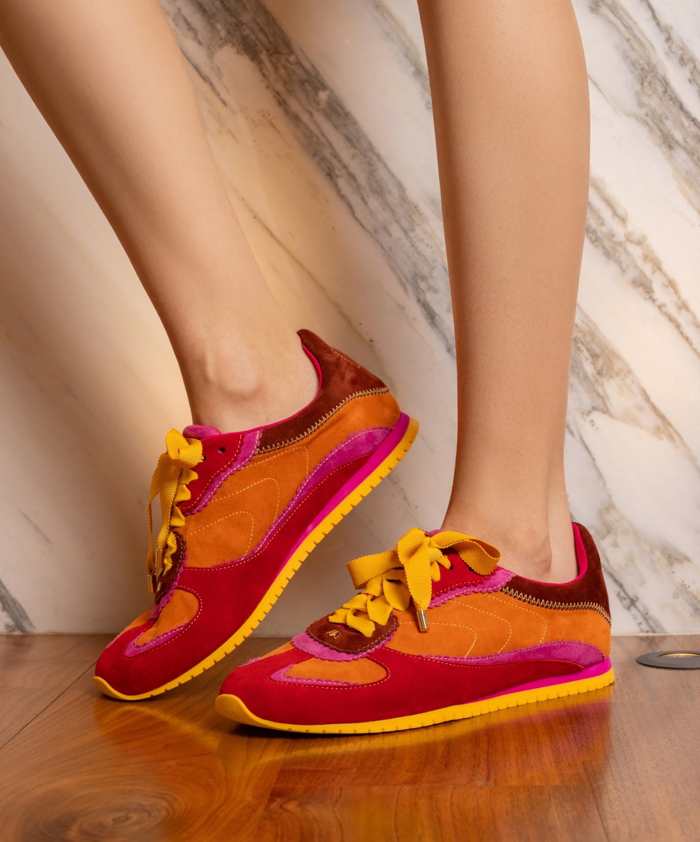 The Speedbird - Multi Burnt Orange Suede