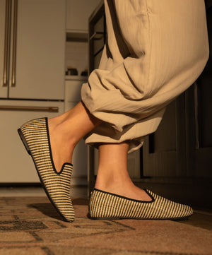 The Starling - Black/Off White Two Tone Raffia