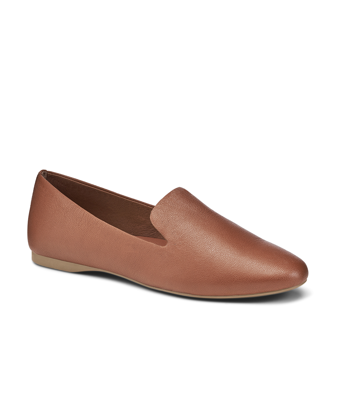 front 3/4ths view of the Starling in whiskey (light brown) Leather