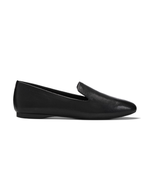 side view of the Starling in Jet (black) Leather